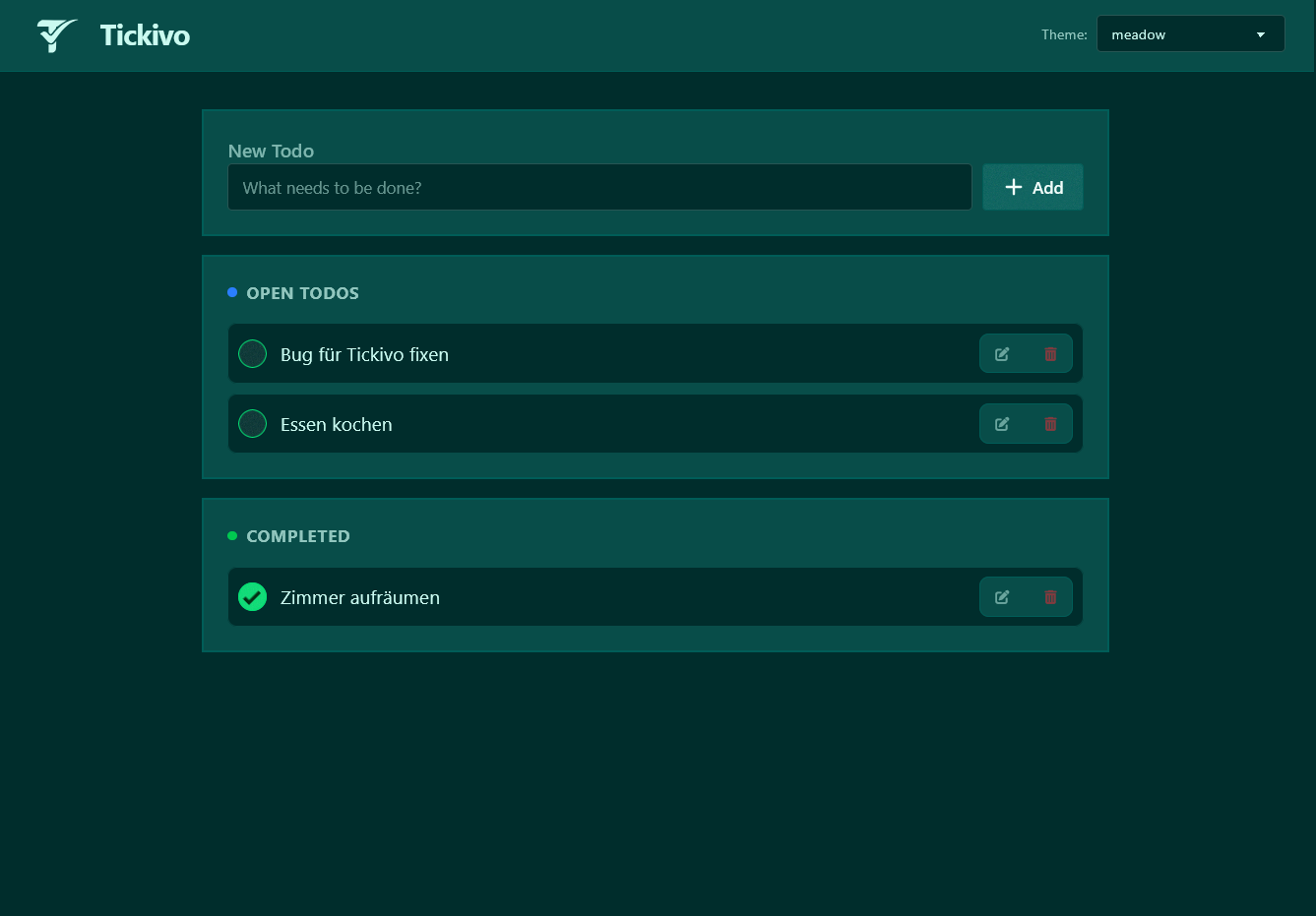 Todo Liste Screenshot